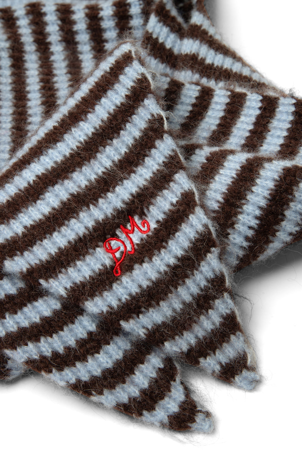 Tie Front Hood Blue & Choc Stripe