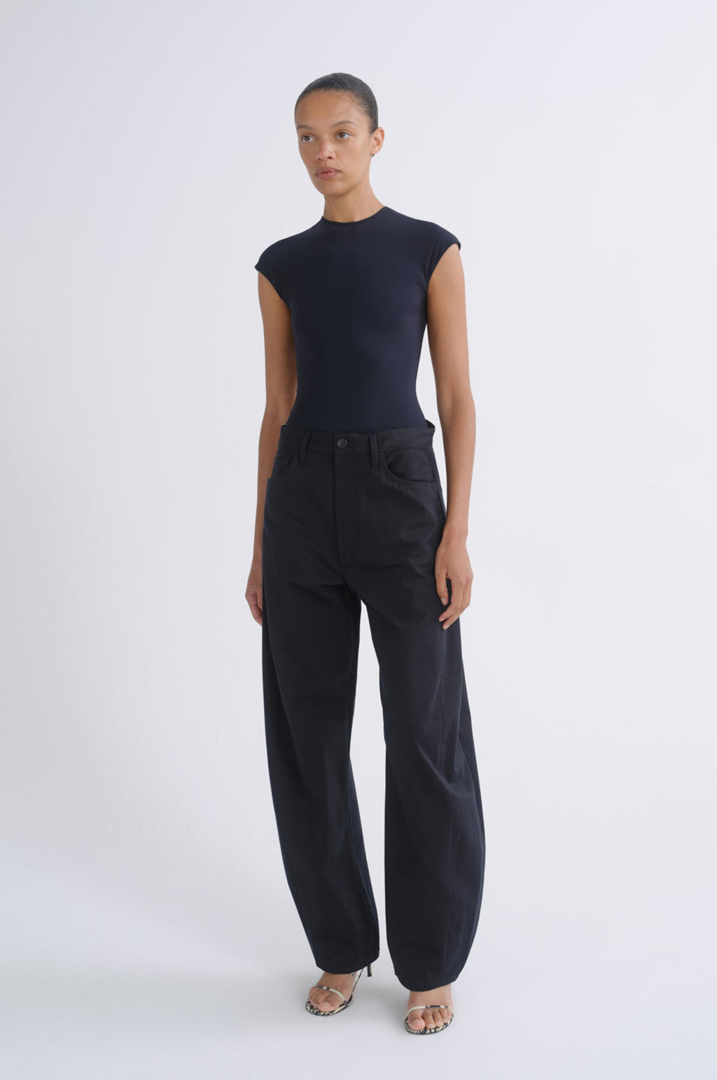 Luna Trouser Structured Twill Obscura