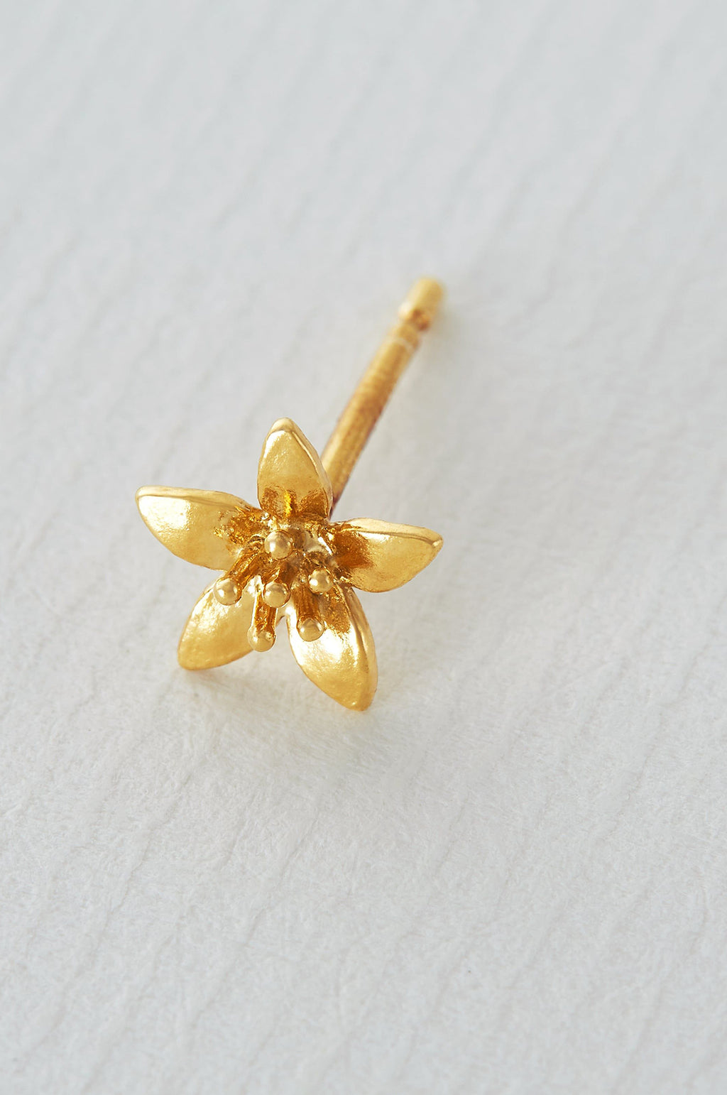 Lemon Blossom Single Stud Earring Gold