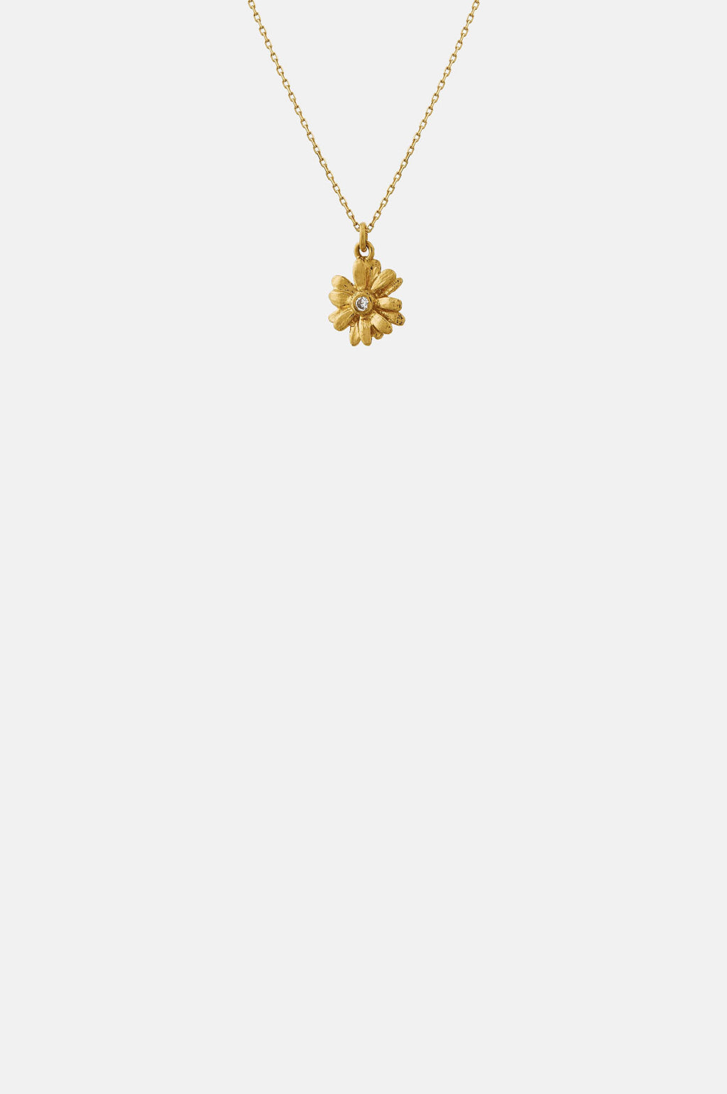 Alex Monroe Teeny Tiny Diamond Daisy Necklace 18ct Solid Gold.