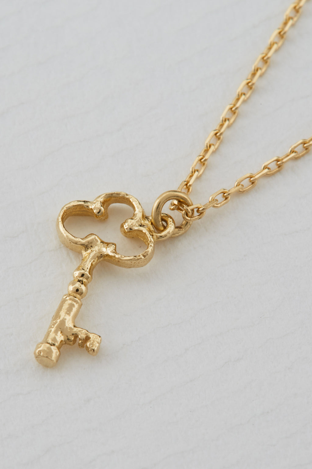 Teeny Tiny Garden Key Necklace 18ct Solid Gold