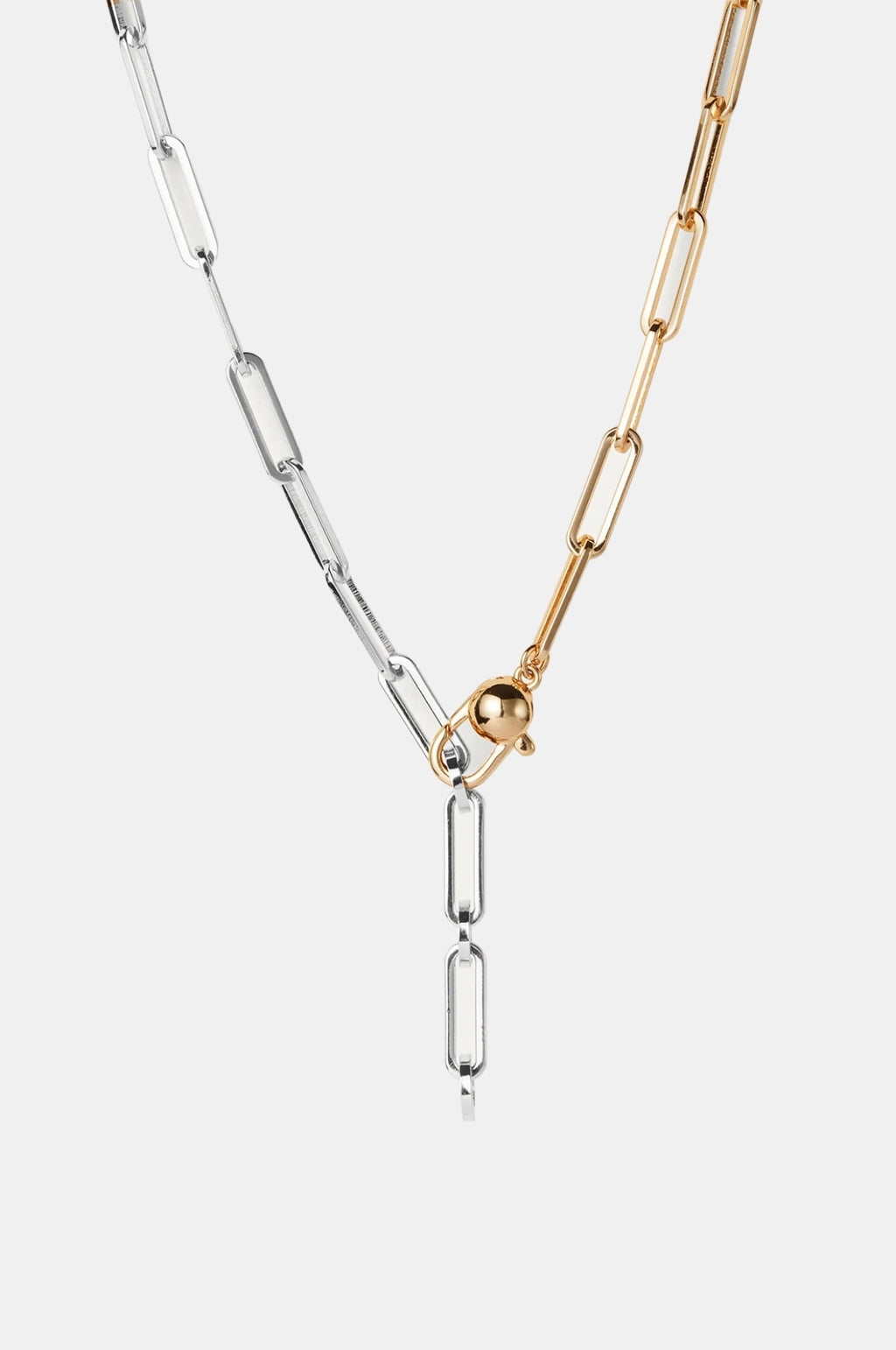 Andi Slim Two-Tone Chain Necklace