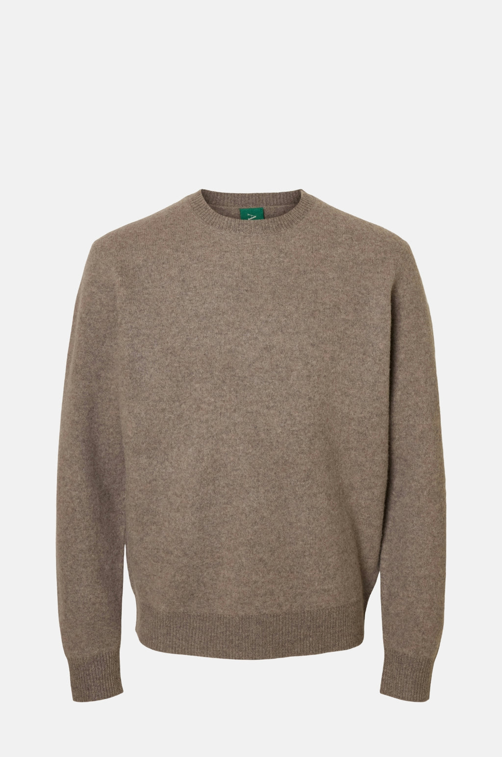 Annarr Anrragi LS Knit Wool Crew Neck Dark Earth.