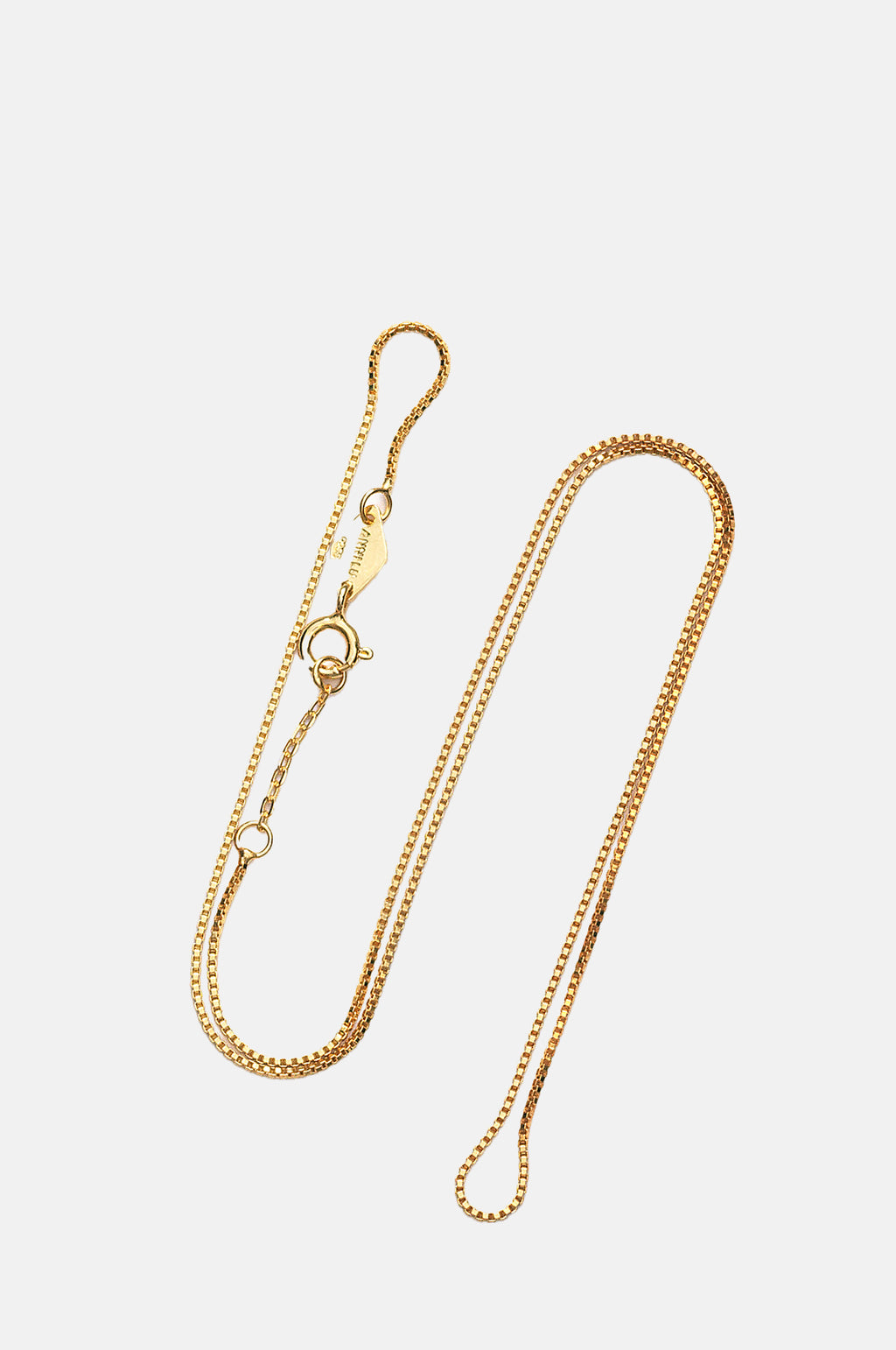 Anni Lu Gold Box Chain Necklace 42cm.