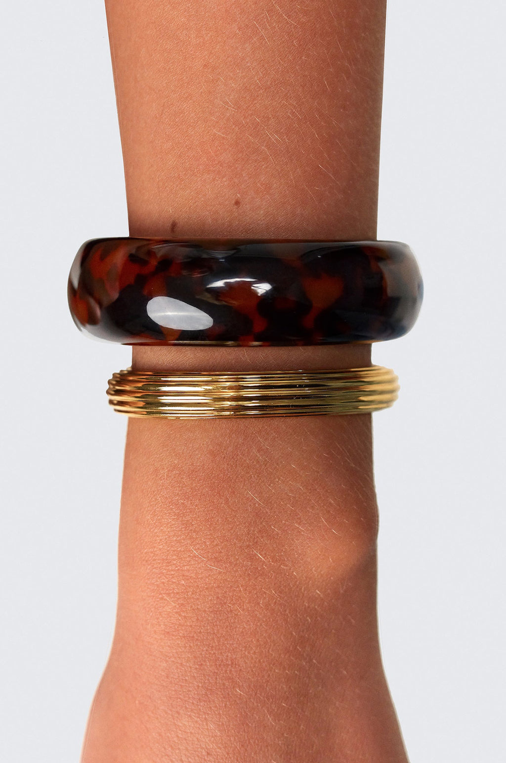 Golden Tortoise Bold Beautiful Bangle