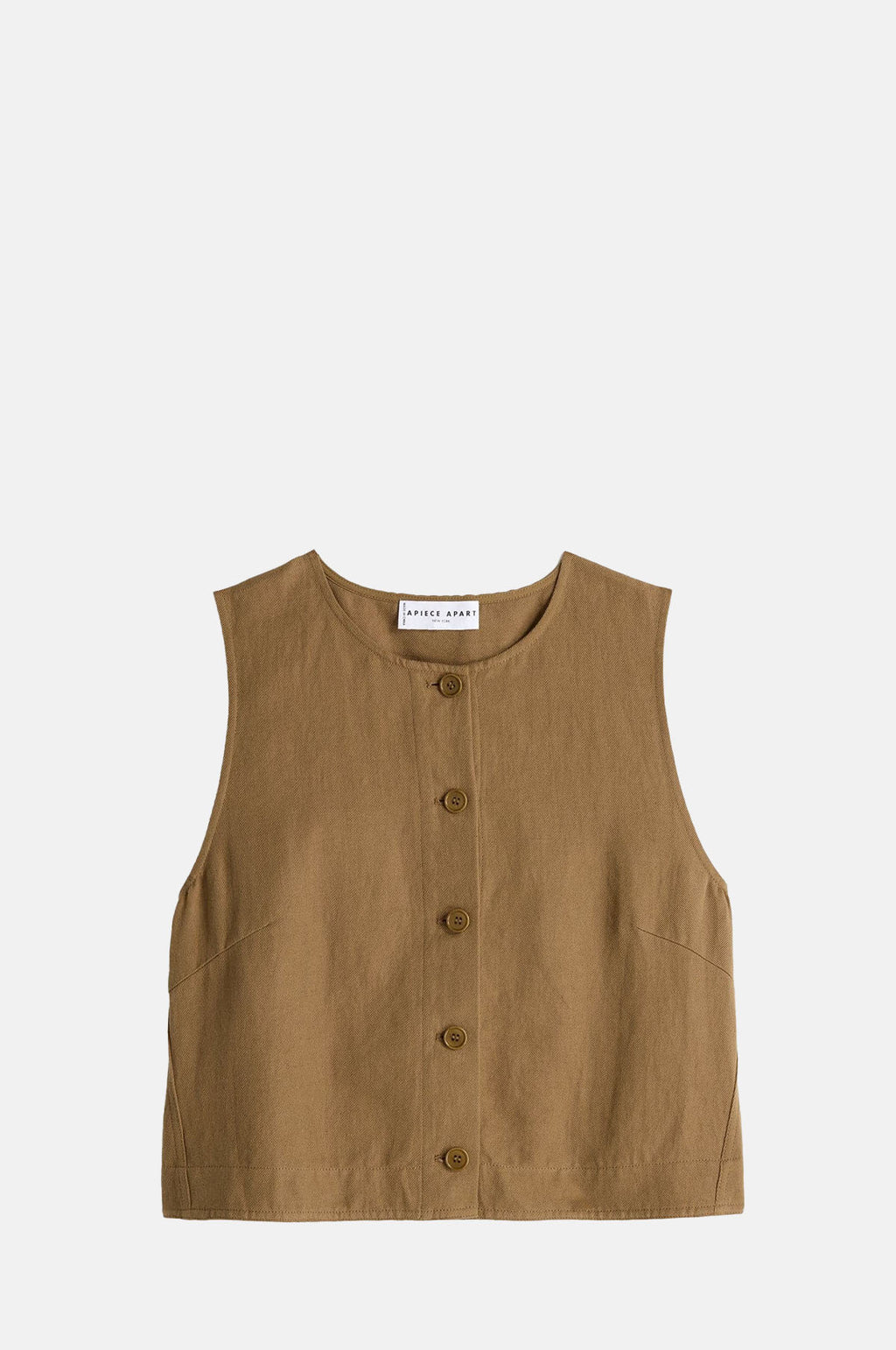 Apiece Apart Godet Tank Tobacco.