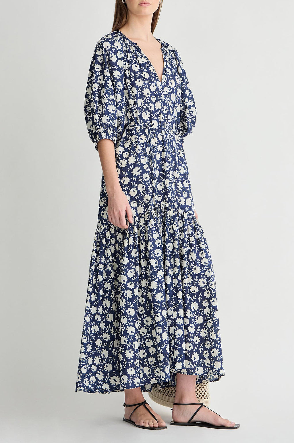 Otillie Maxi Navy Floral Stamp