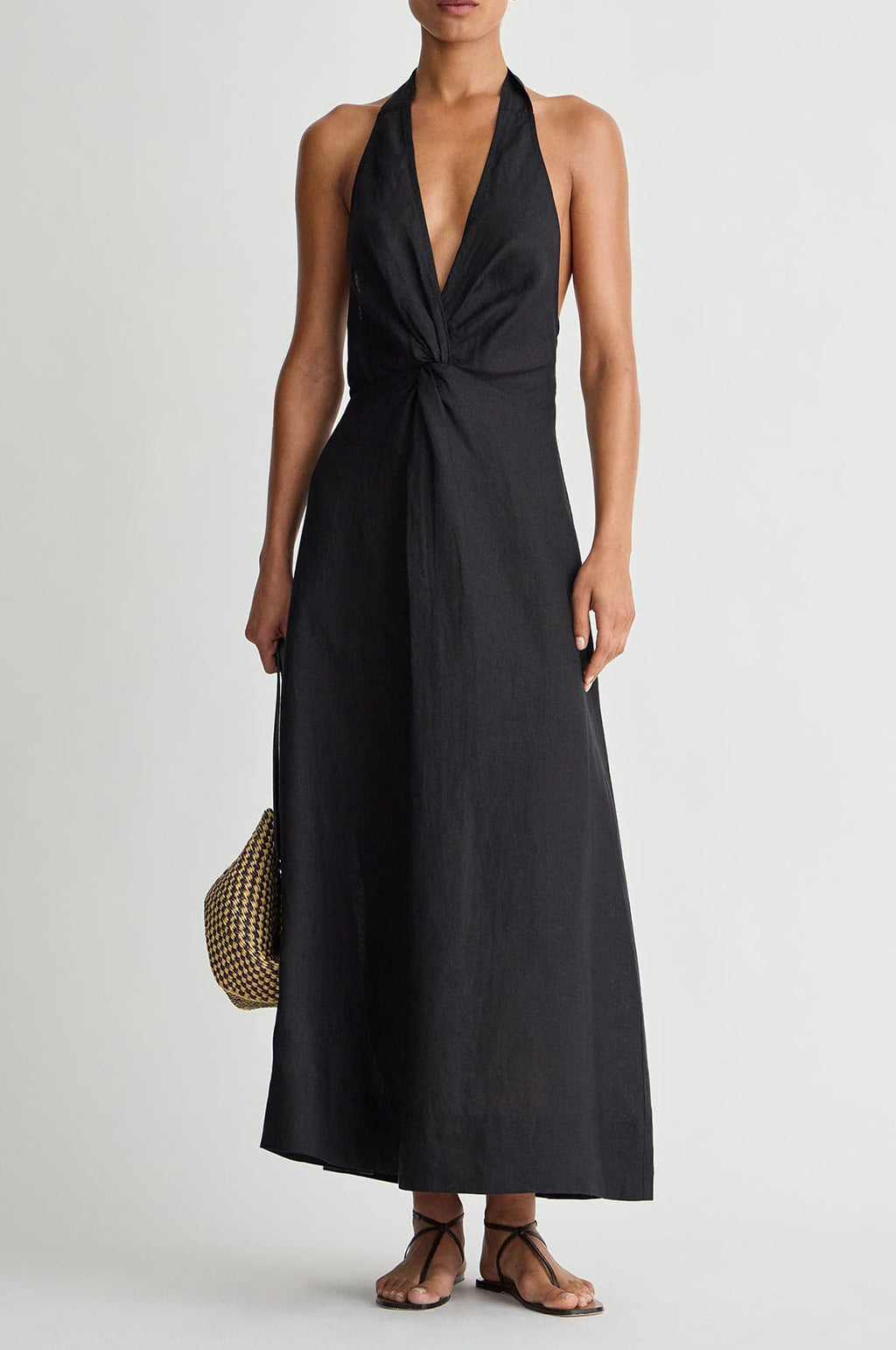 Salome Halter Maxi Black