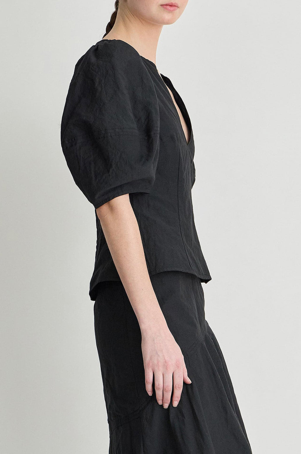 Sculpted Bina Top Black