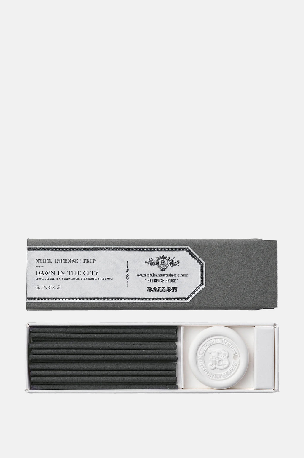 Ballon Dawn in the City Paris Incense and Holder.