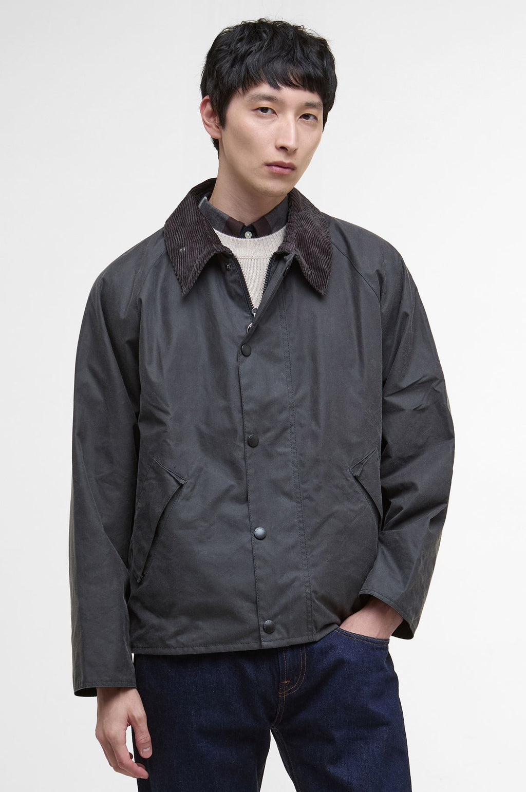 OS Transport Wax Jacket Grey