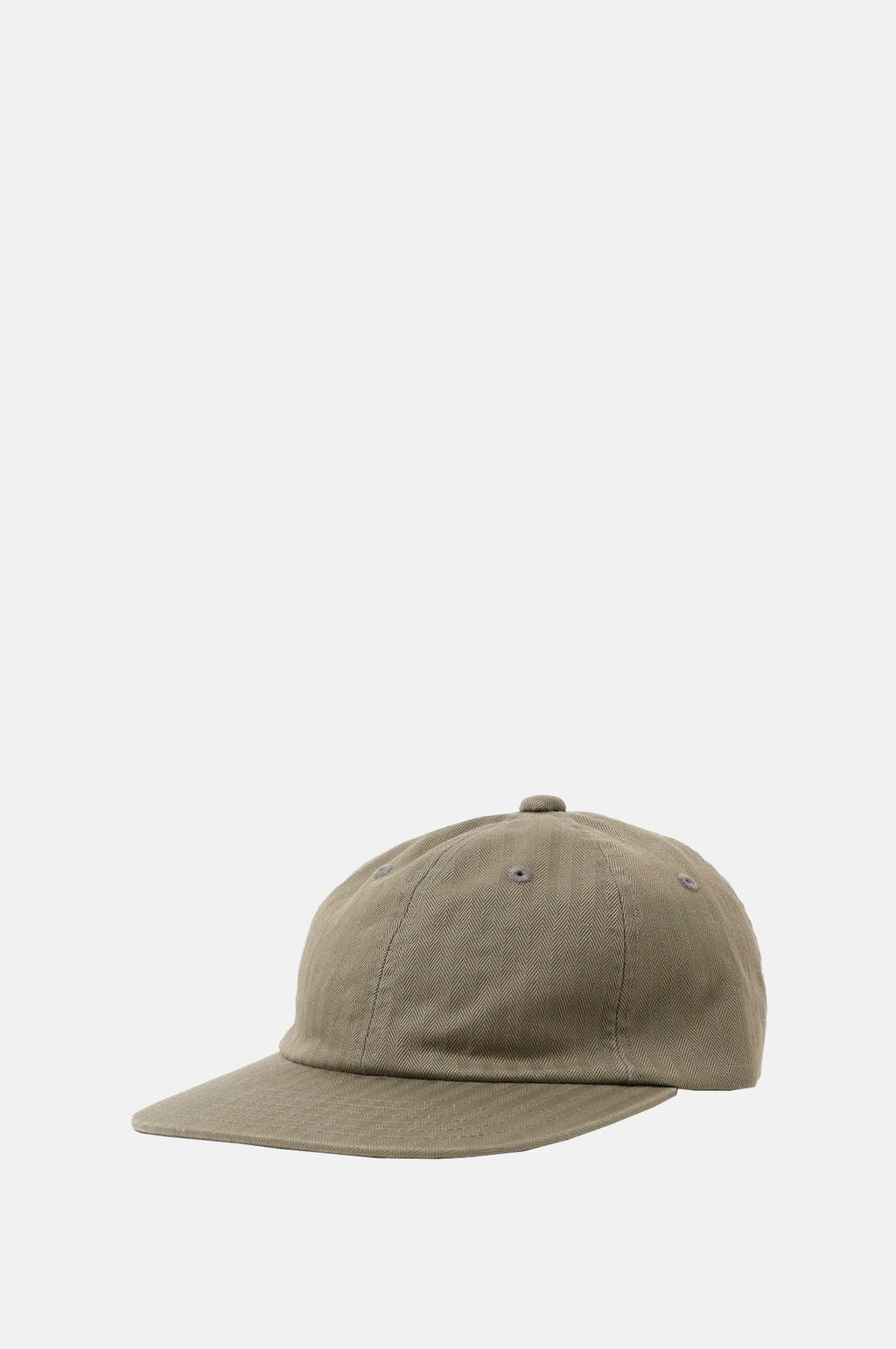 Beams Plus 6 Panel Herringbone Cap Olive.