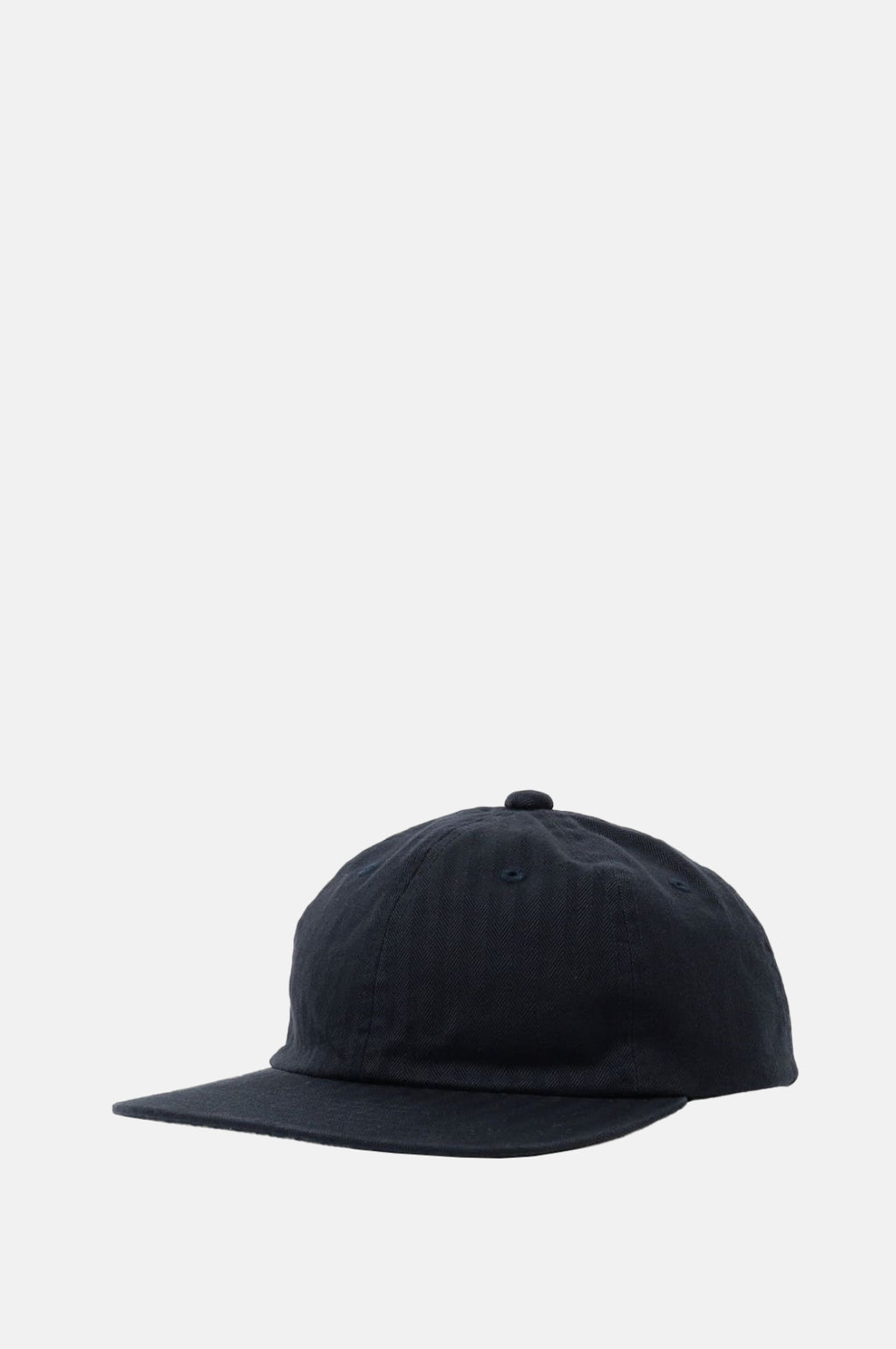Beams Plus 6 Panel Herringbone Cap Navy.