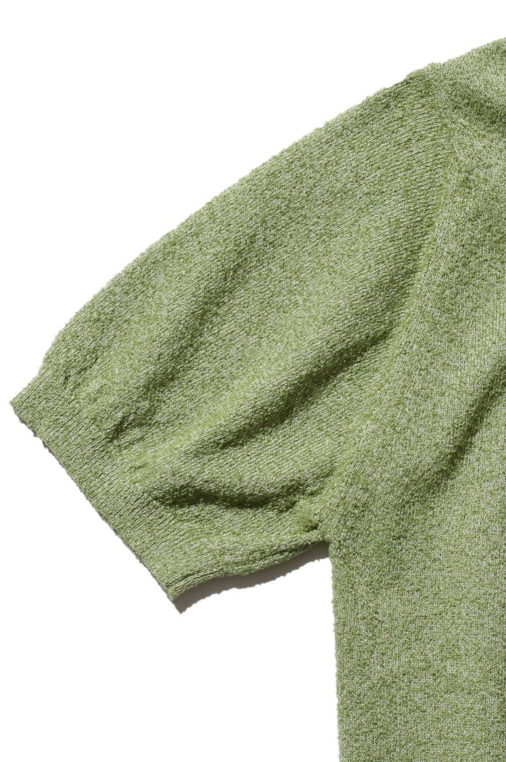 Knit Polo Cotton Boucle Olive