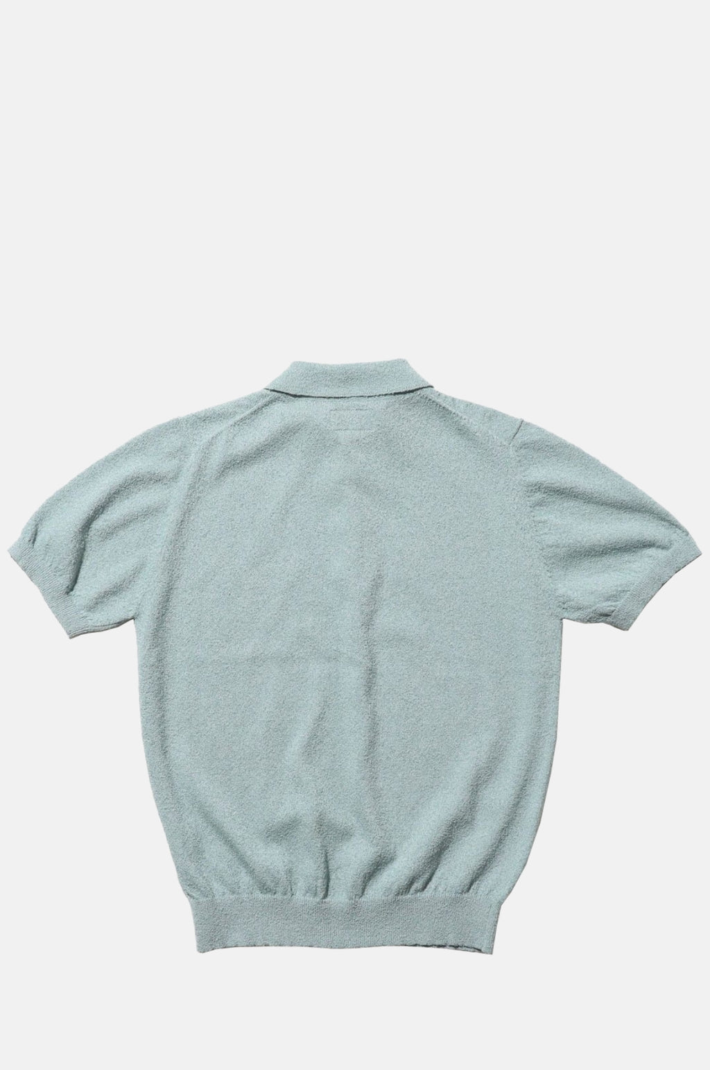 Knit Polo Cotton Boucle Sax