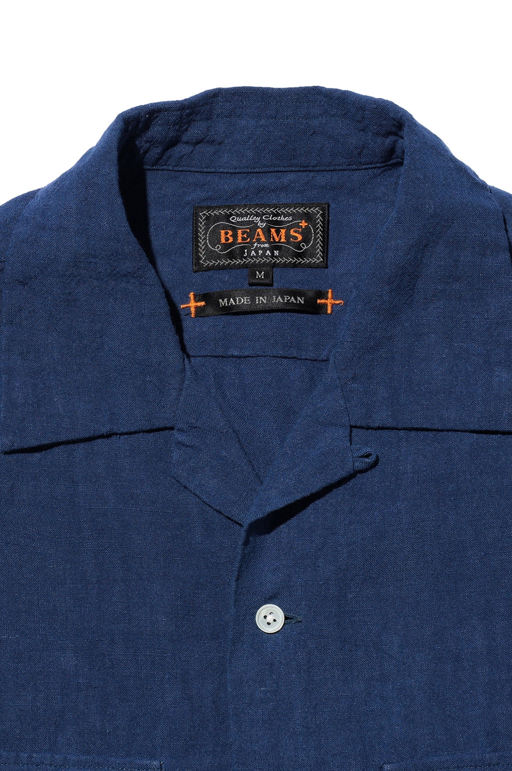 Open Collar 1/40 Linen Blue