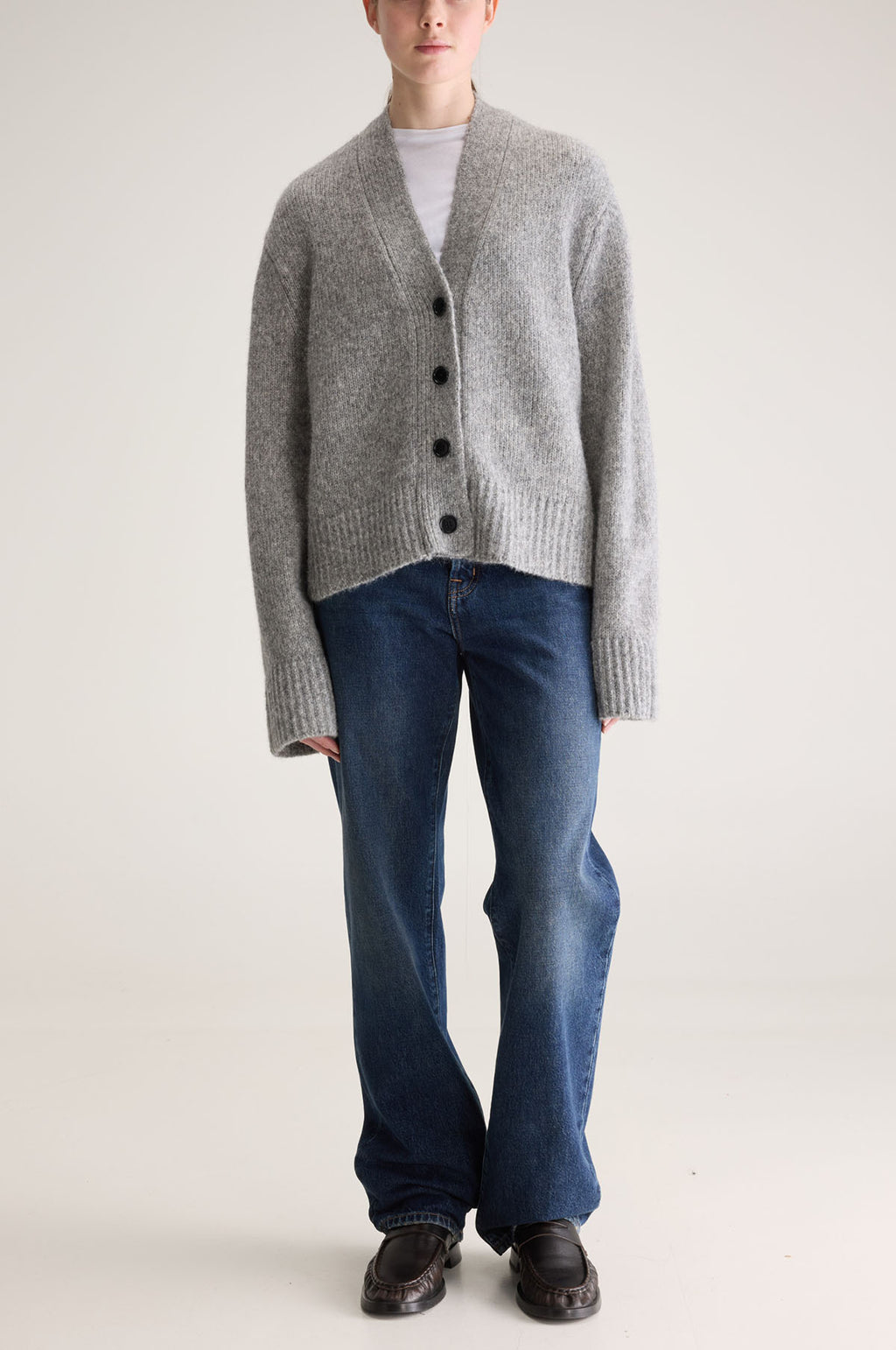 Aosk Cardigan H.Grey