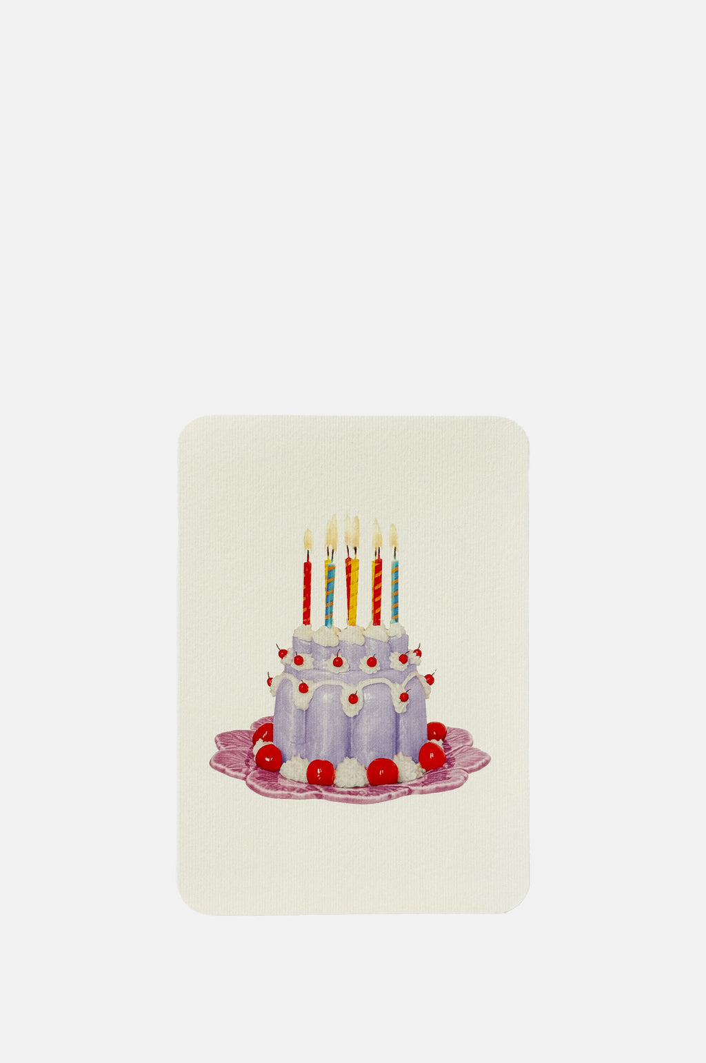 Canonbury Press Lavender Cream Blancmange Notecard.