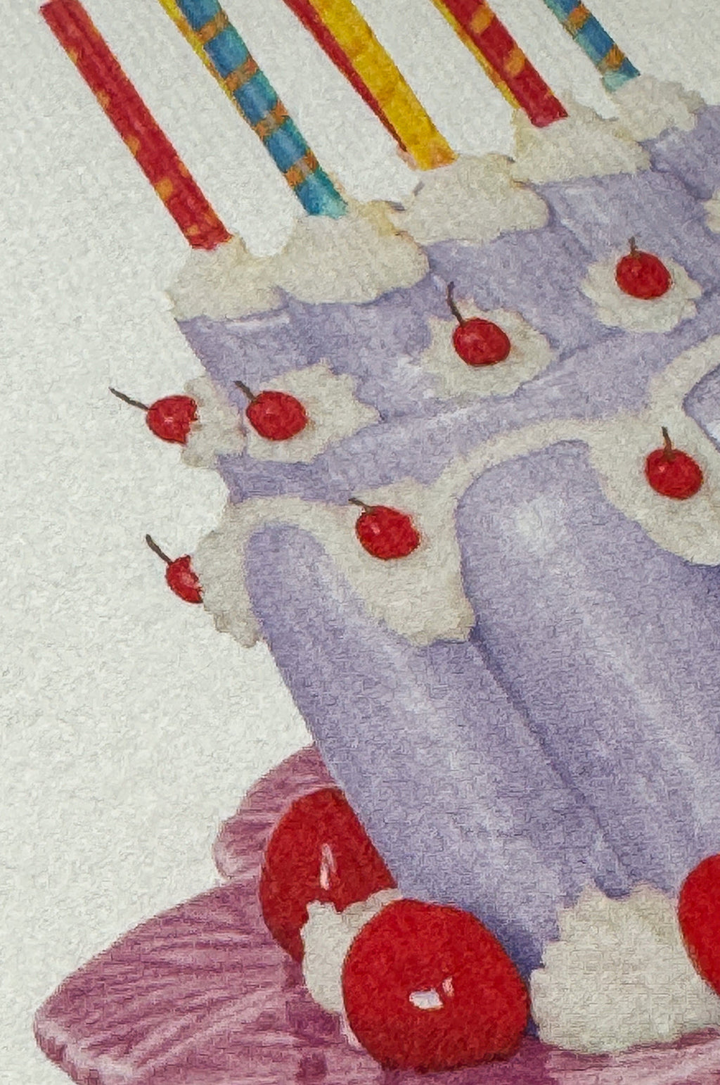 Lavender Cream Blancmange Notecard