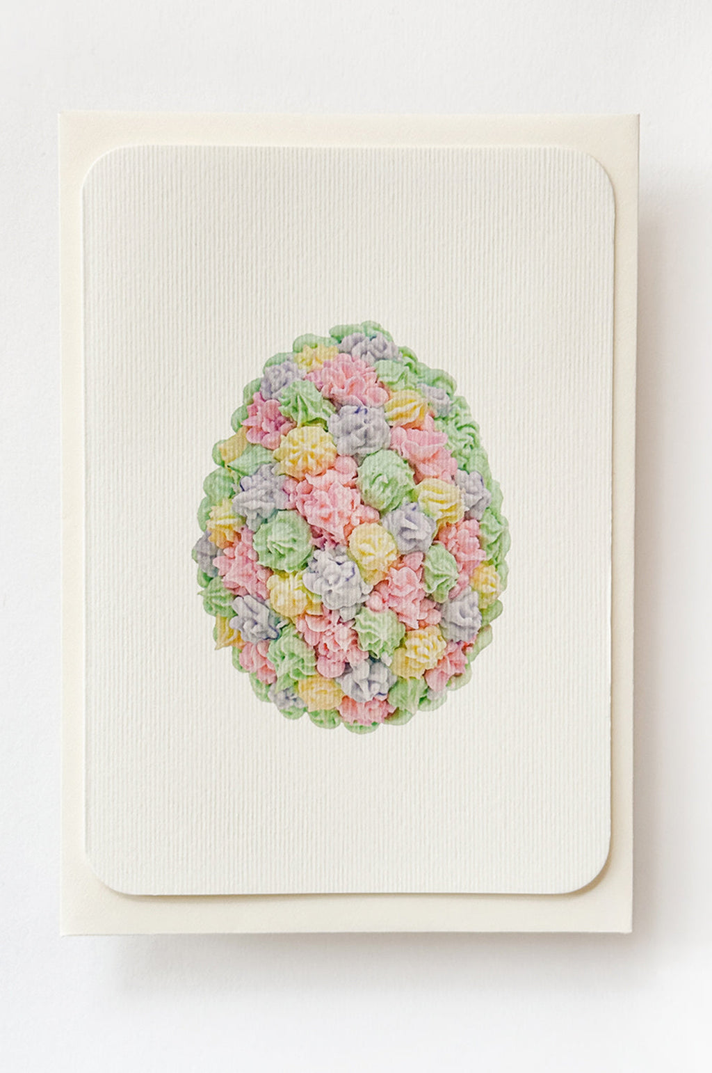 Pastel Florets Royal Icing Egg Greetings Card
