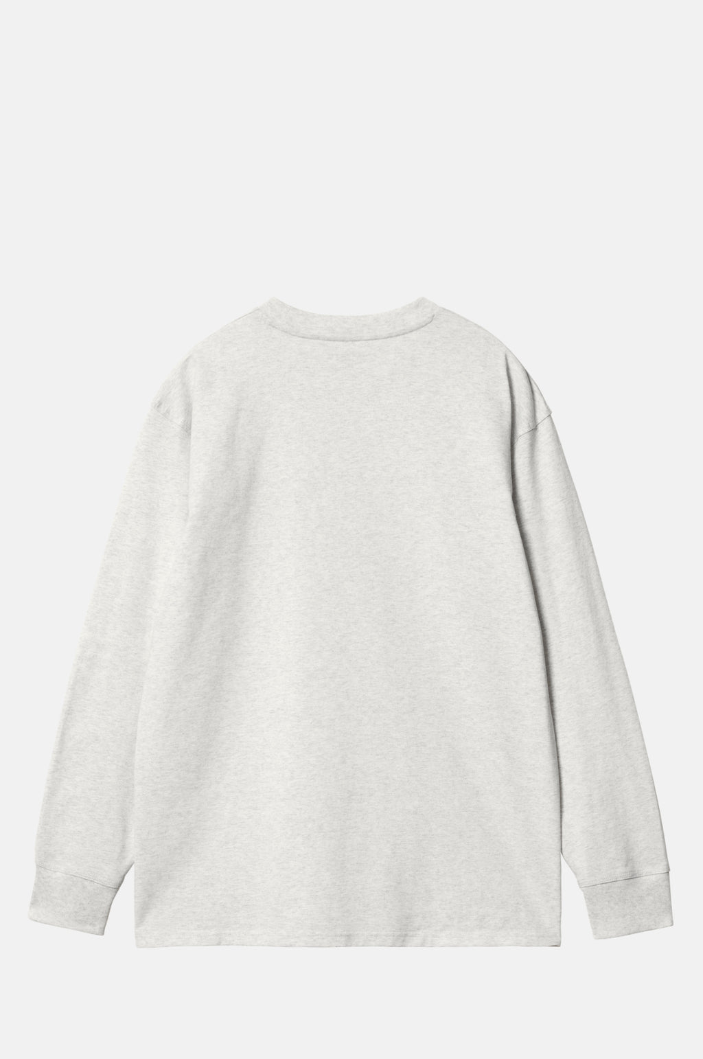 L/S American Script T-Shirt Ash Heather