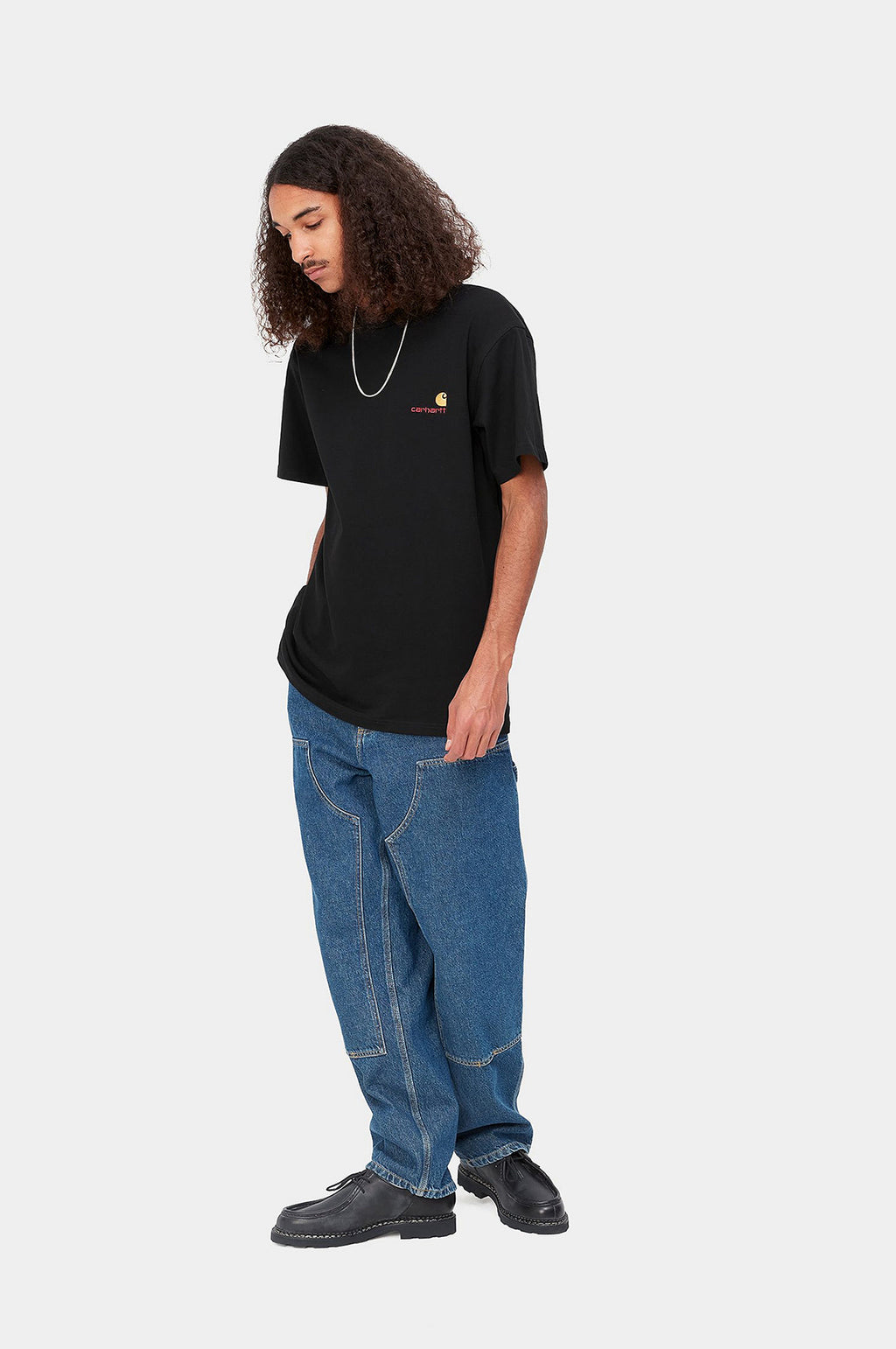 S/S American Script T-Shirt Black