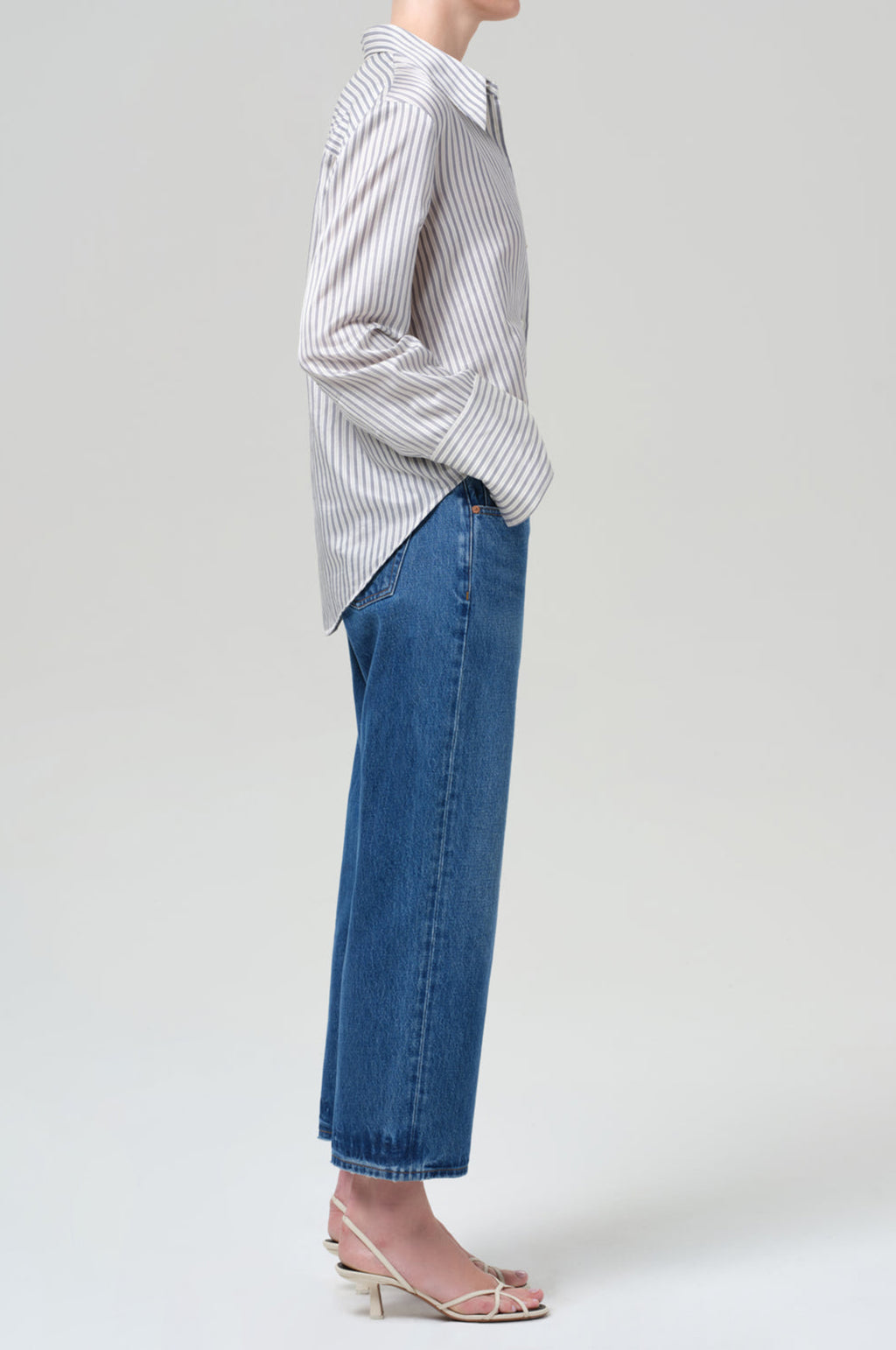 Faye Vintage Straight Azure Blue