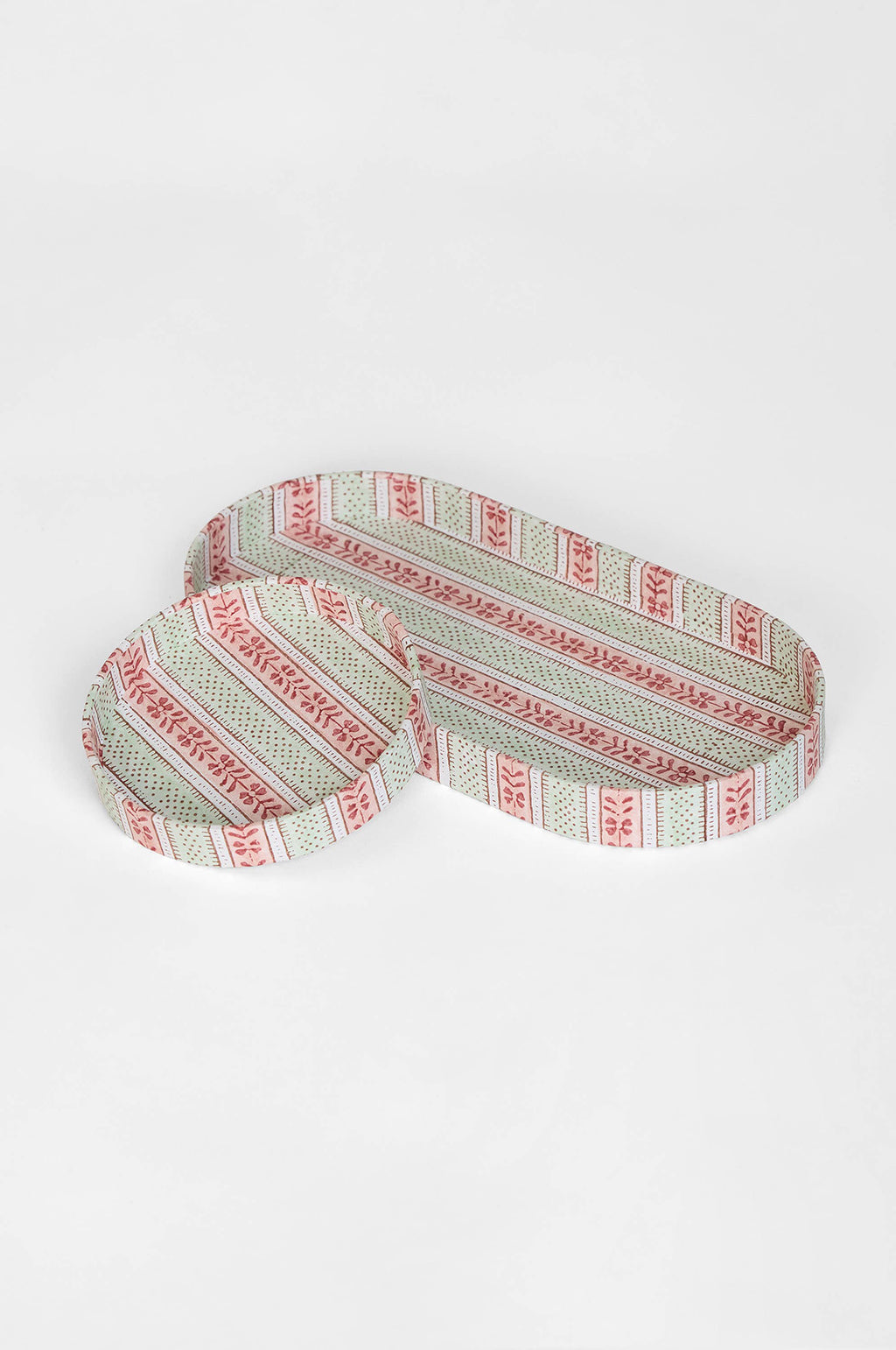 Round Desk Tray Set Mint Rose Rhea