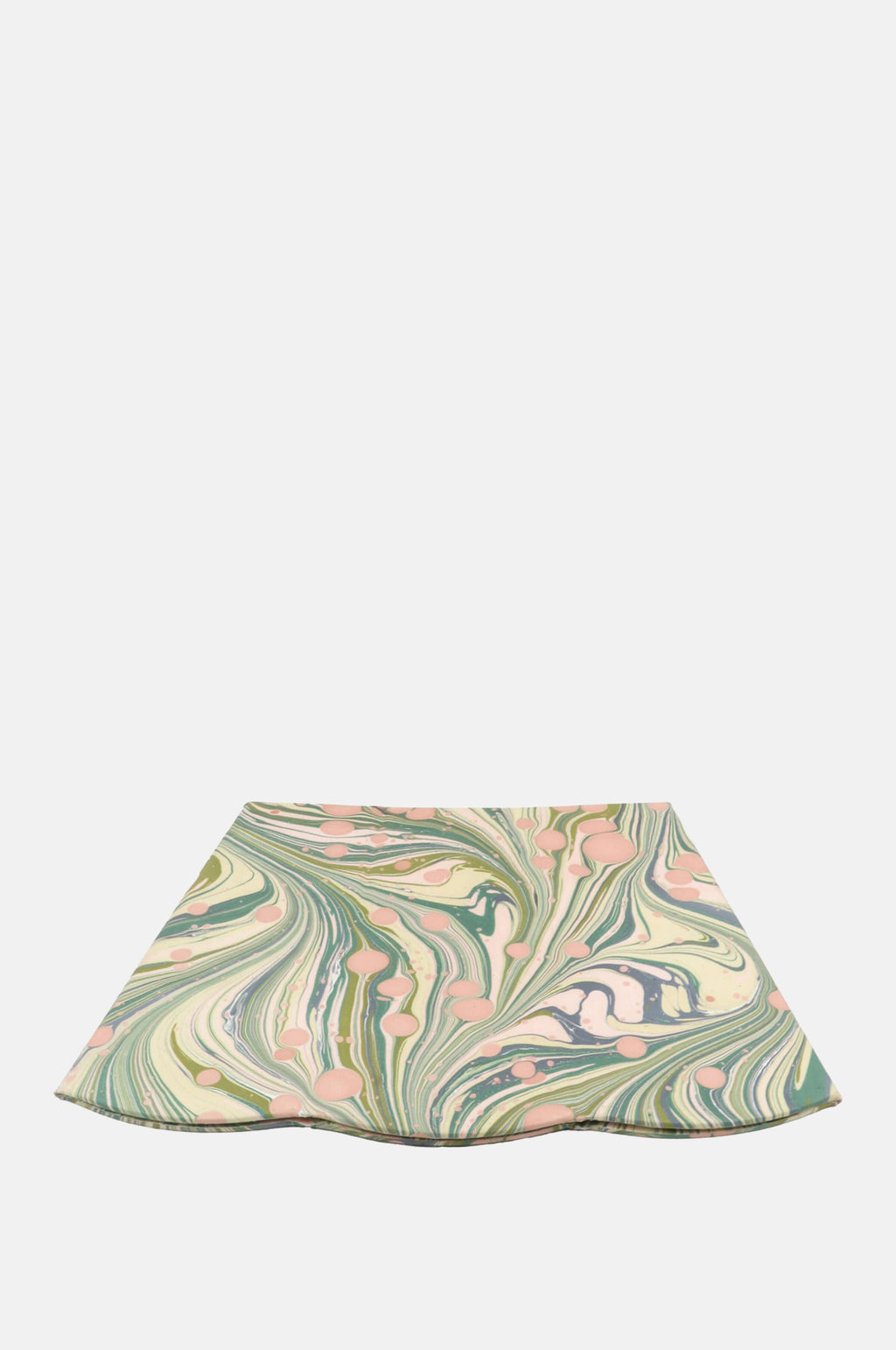 Scalloped Collapsible Basket Moss Fire Whirl