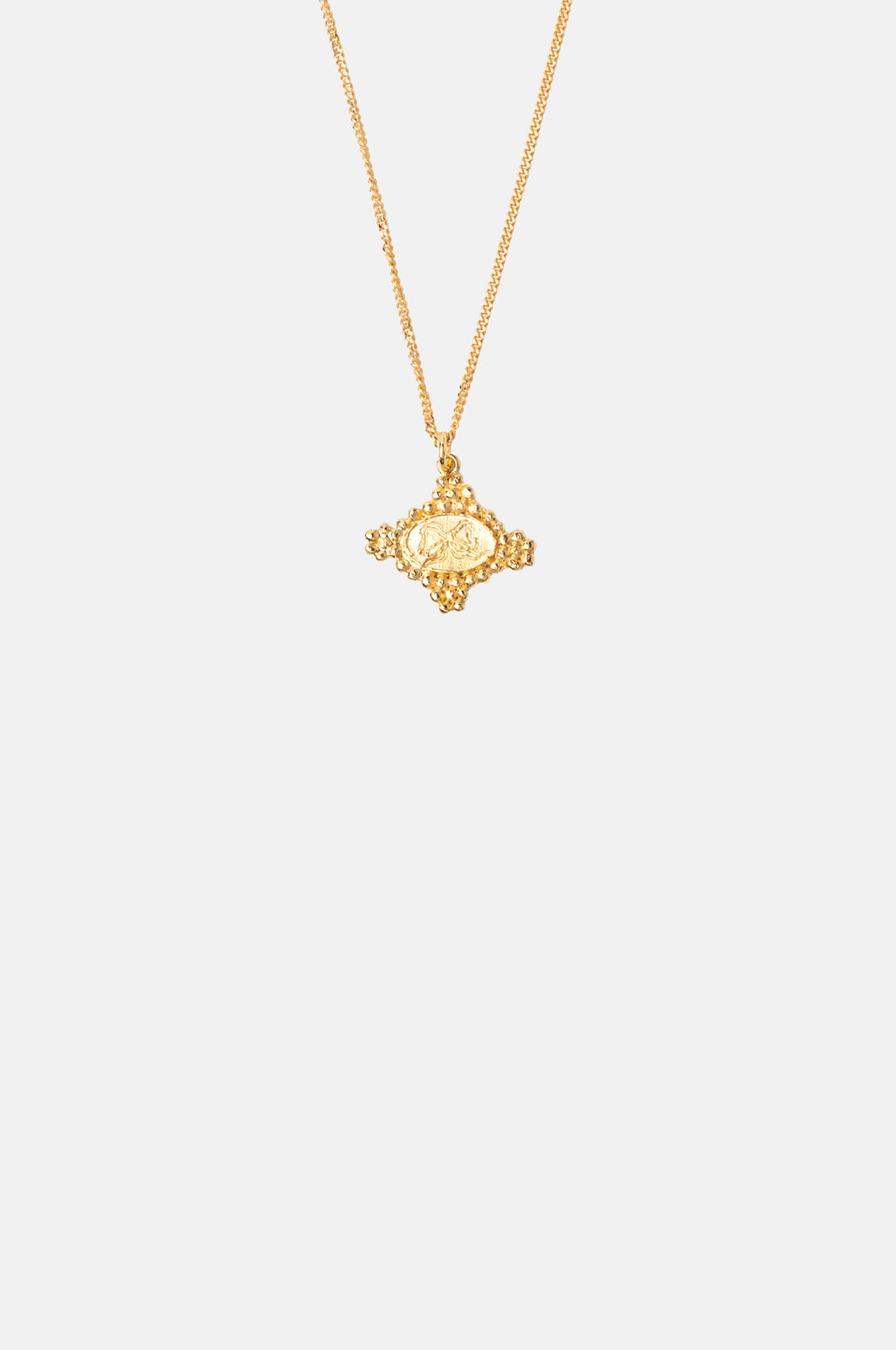 Cristina Junquero Maria Antonia 50cm Neckalce Gold.