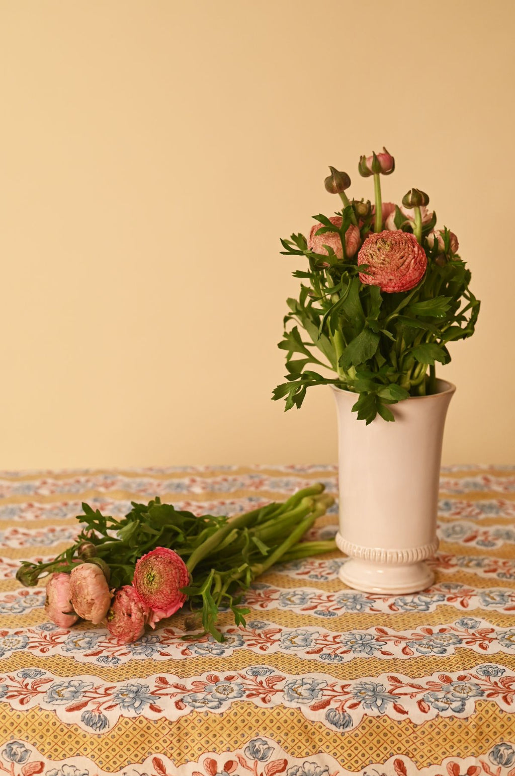 Yellow Blooming Trellis Tablecloth