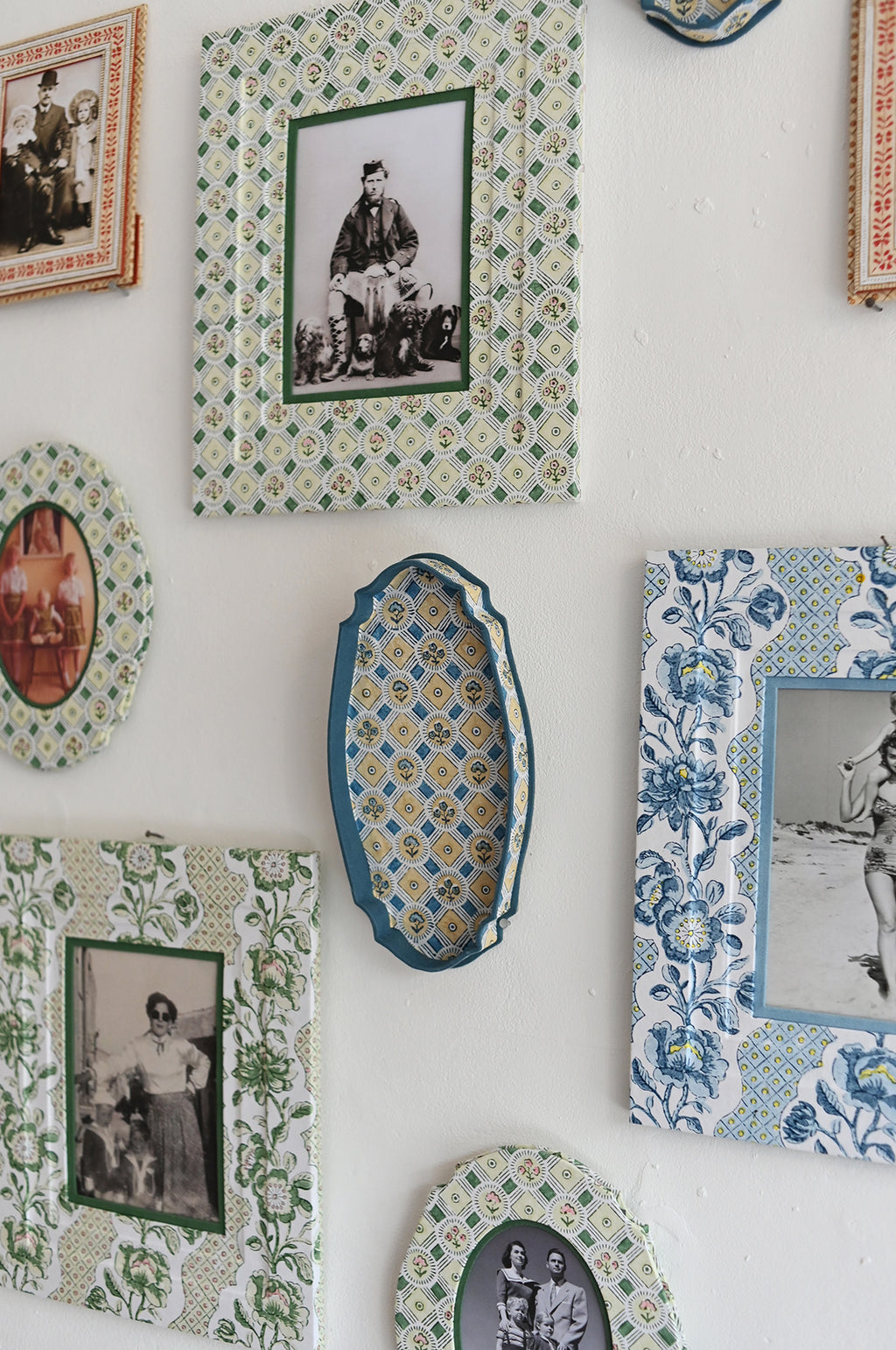 Wall Picture Frame Blooming Trellis Green