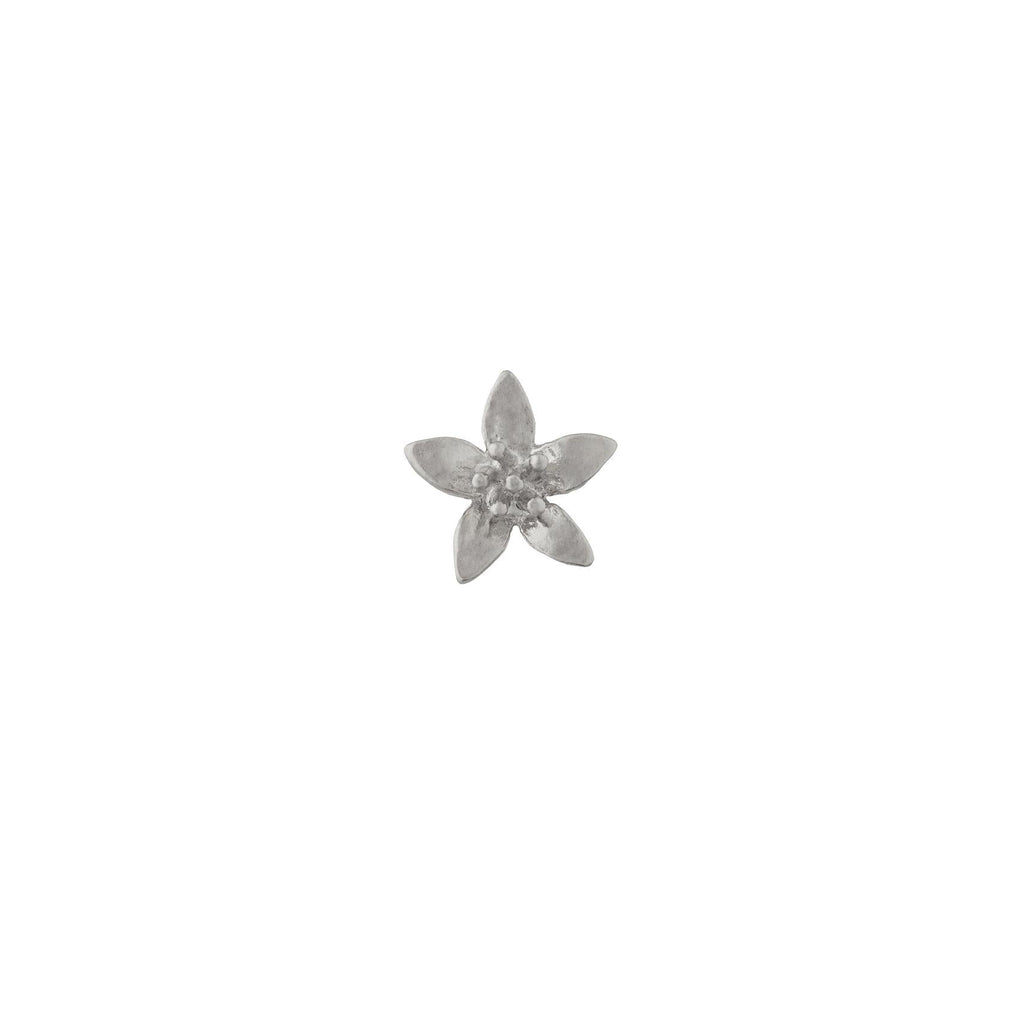 A.M. Lemon Blossom Single Stud Earring Silver