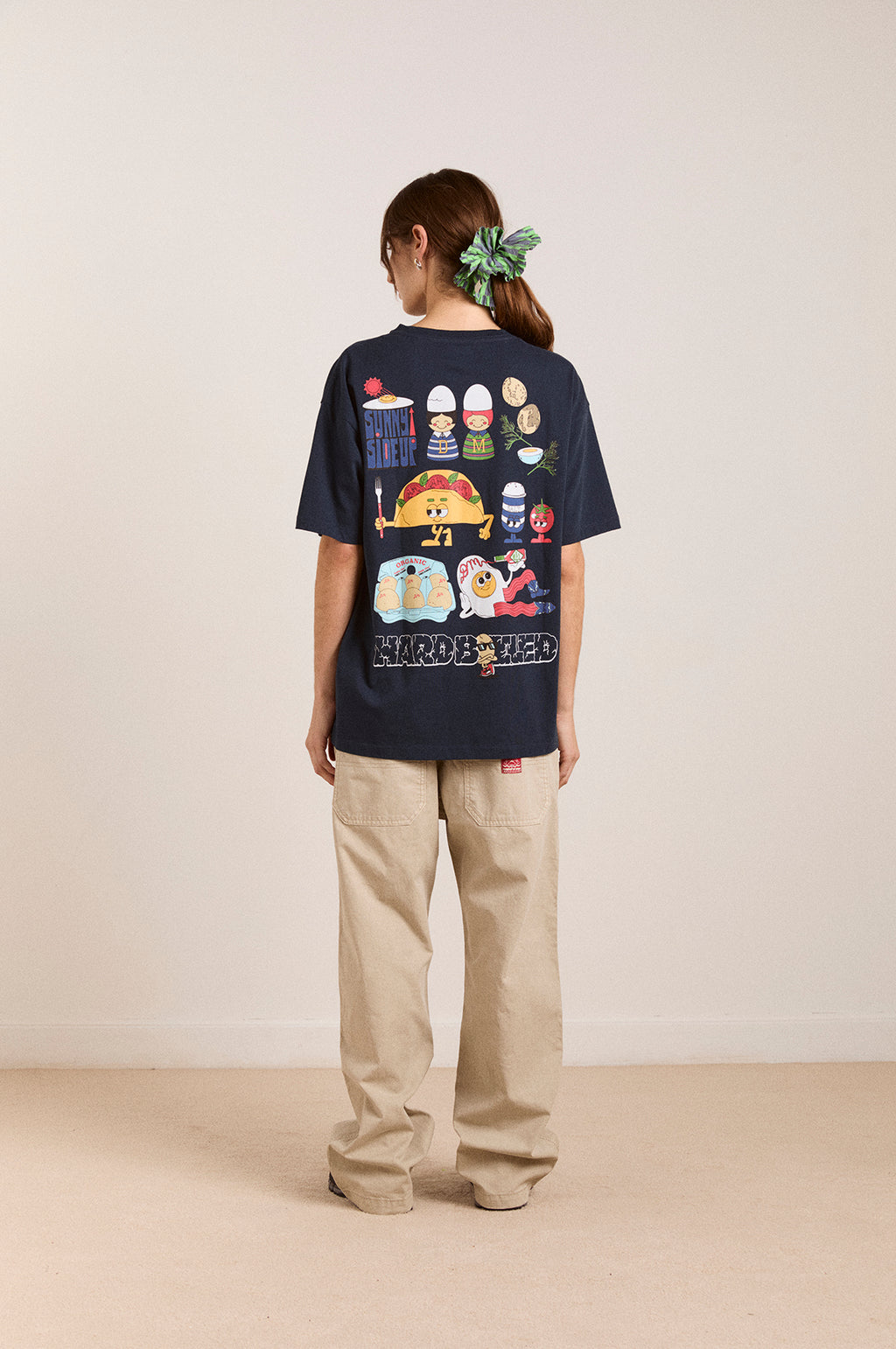 All Day Breakfast Tee Navy