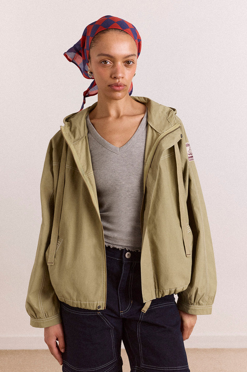 Blake Hooded Top Sage