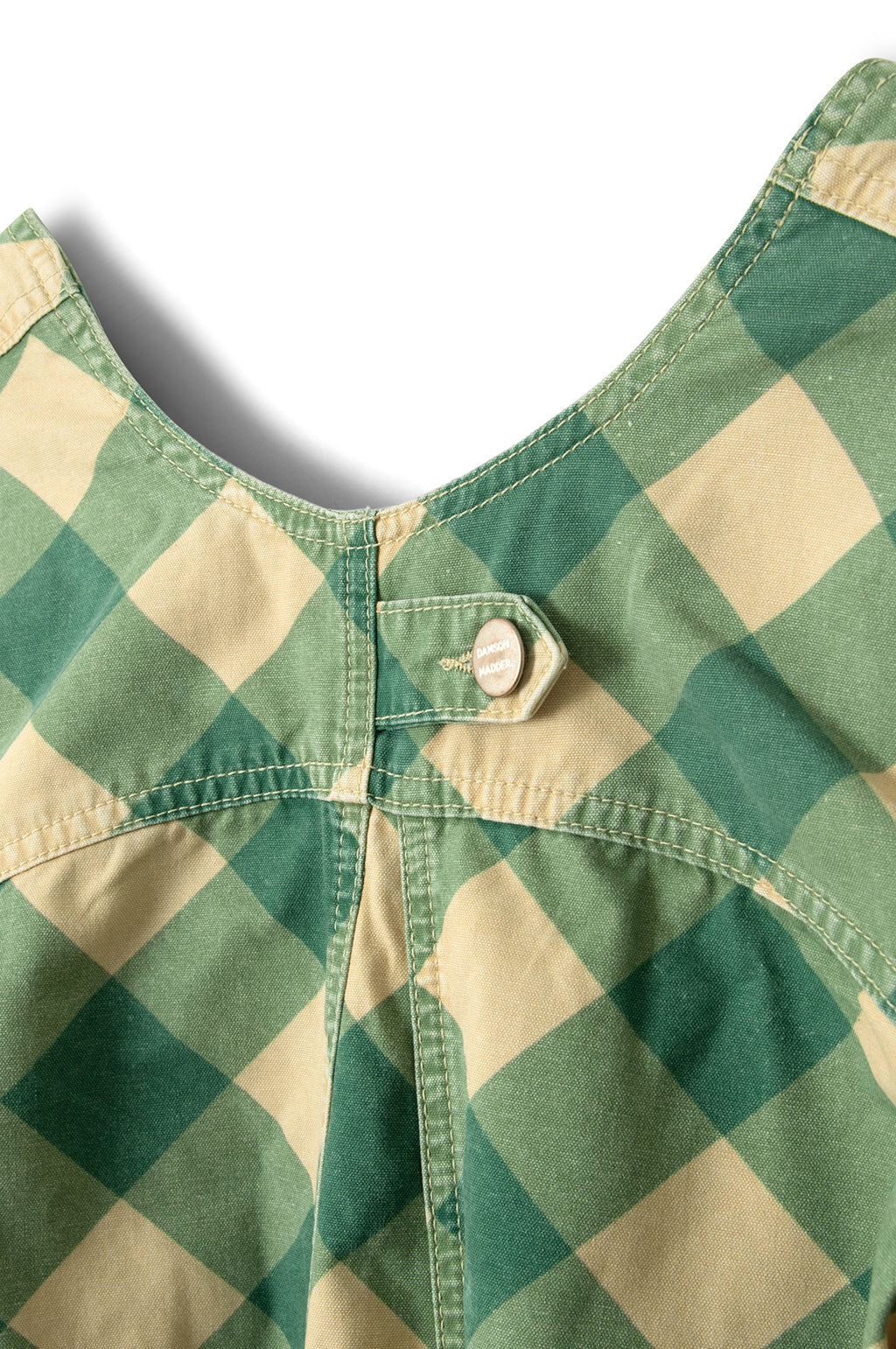 Bridget Mini Dress Green Butter Gingham