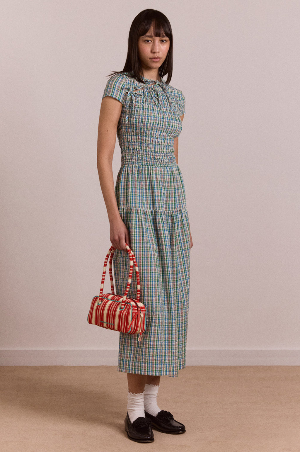 Ebba Midi Dress Picnic Check