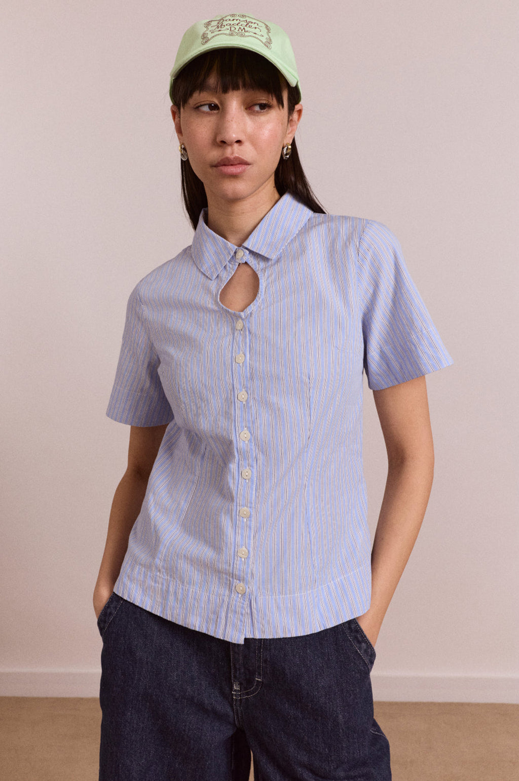 Ebba Shirt Mini Business Stripe