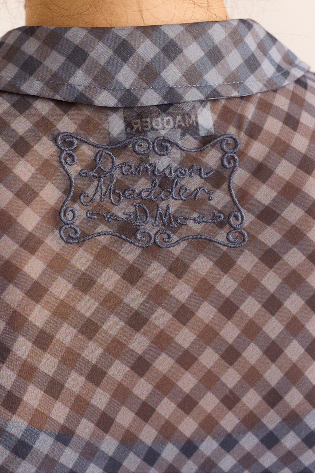 Hudson Midi Dress Sheer Willow Gingham