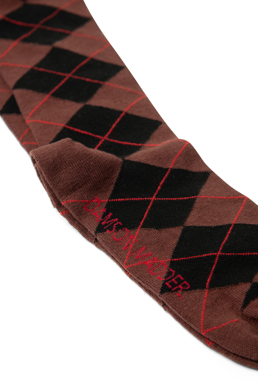 Knee Length Sock Choc Argyle