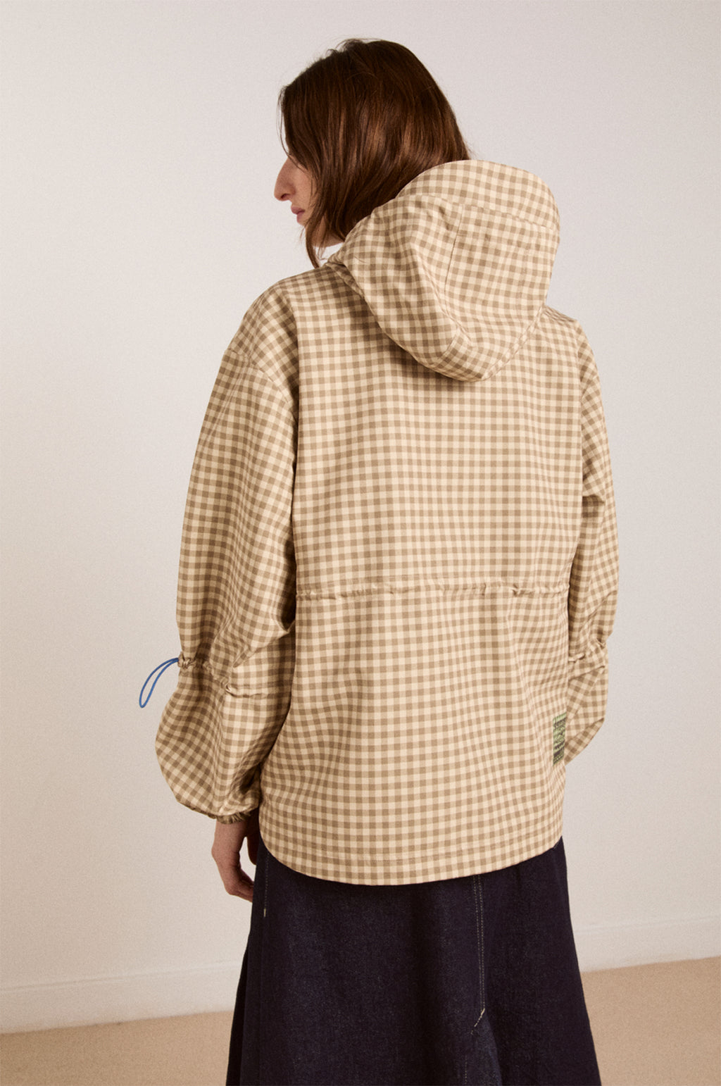 Matilda Raincoat Gingham Brown