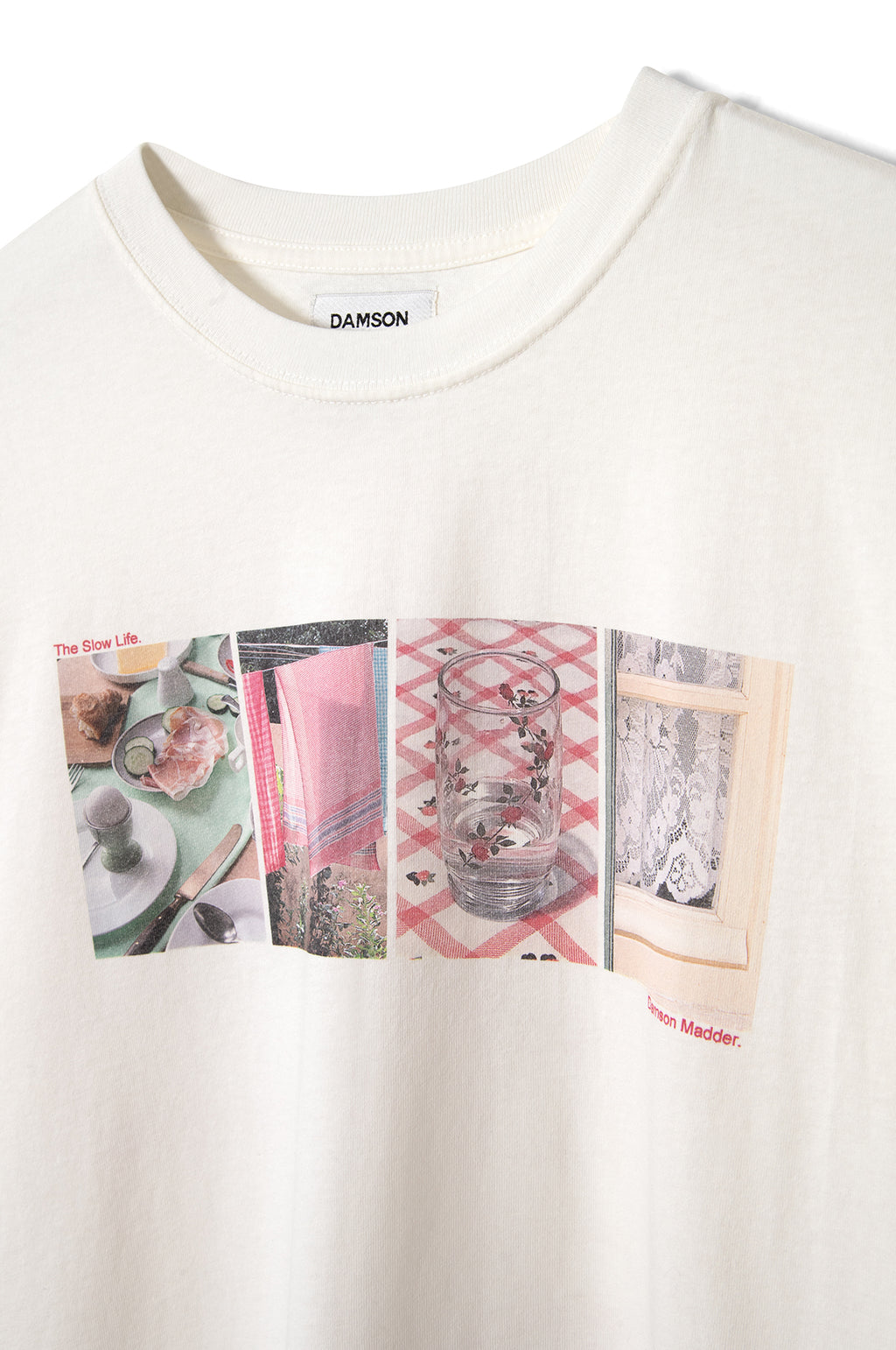 Slow Life Crossword Graphic Tee Ecru