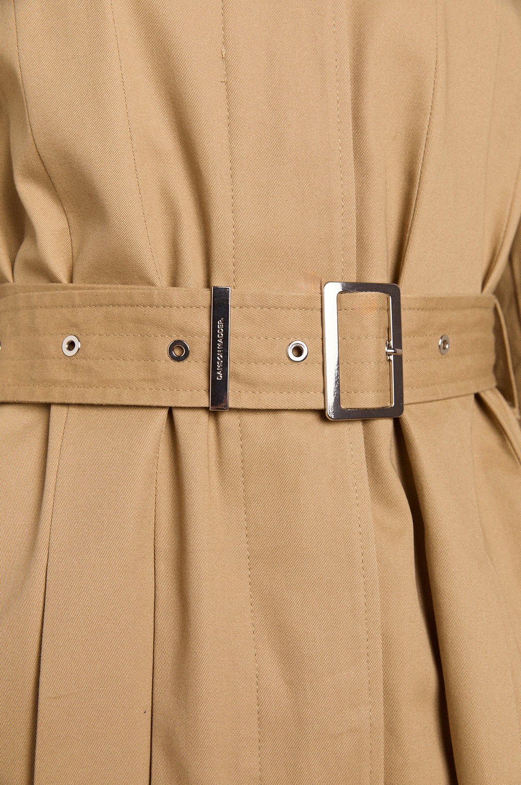 Sofia Pleated Trench Light Stone