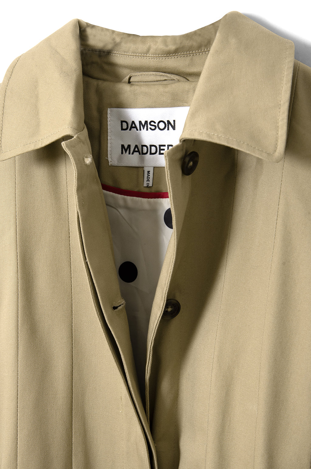 Sofia Pleated Trench Light Stone