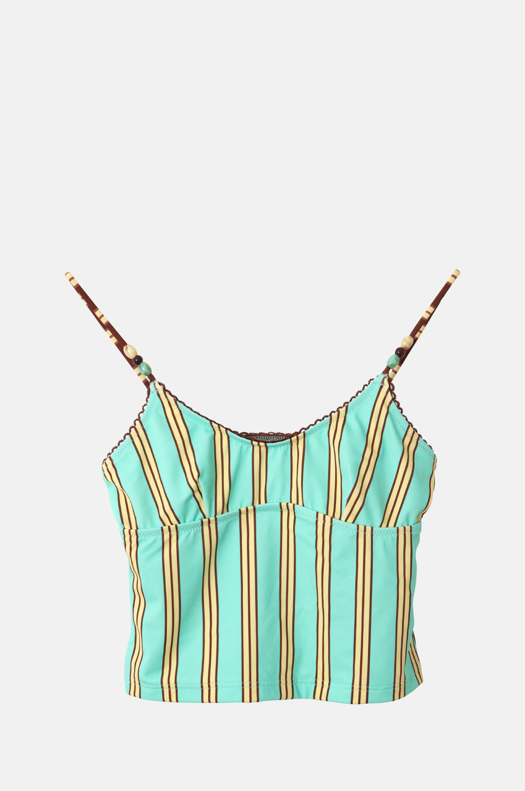 Damson Madder Trudi Tankini Top Mint Stripe.