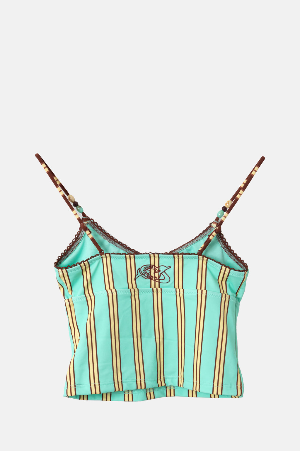 Trudi Tankini Top Mint Stripe