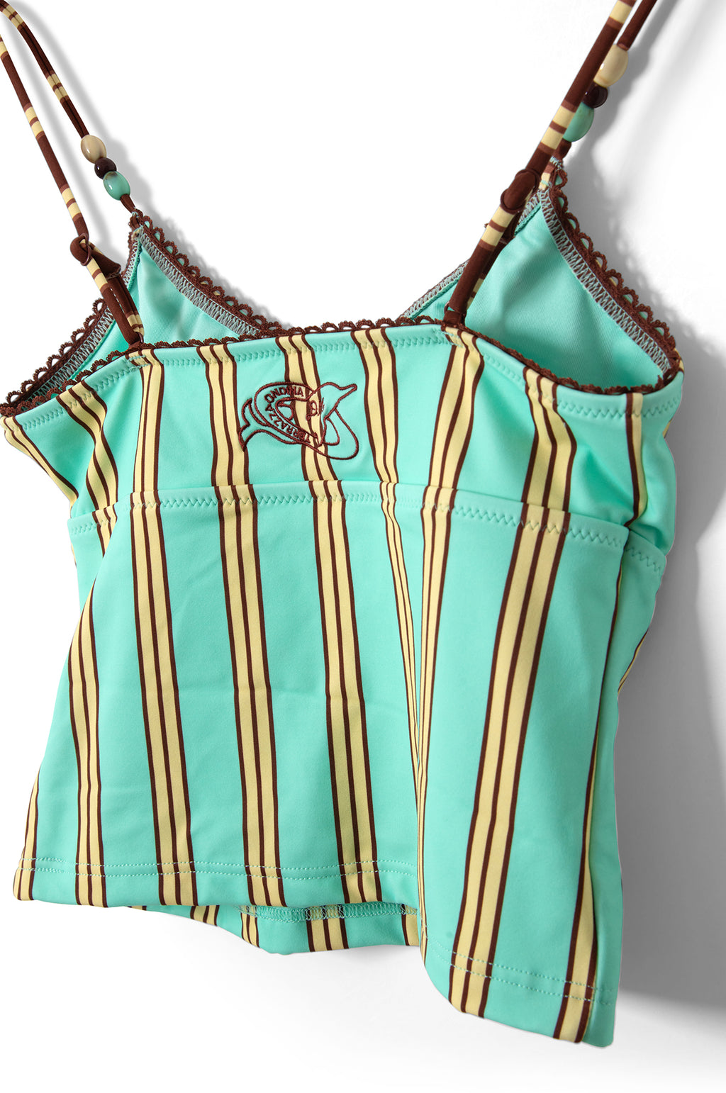 Trudi Tankini Top Mint Stripe