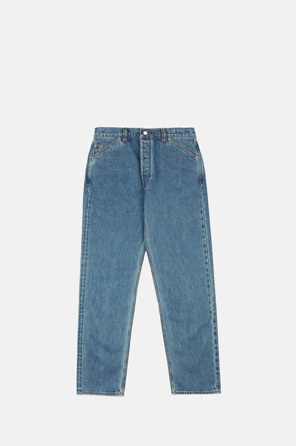 Drake's Bleach Wash Japanese Selvedge Denim Five-Pocket Jean.