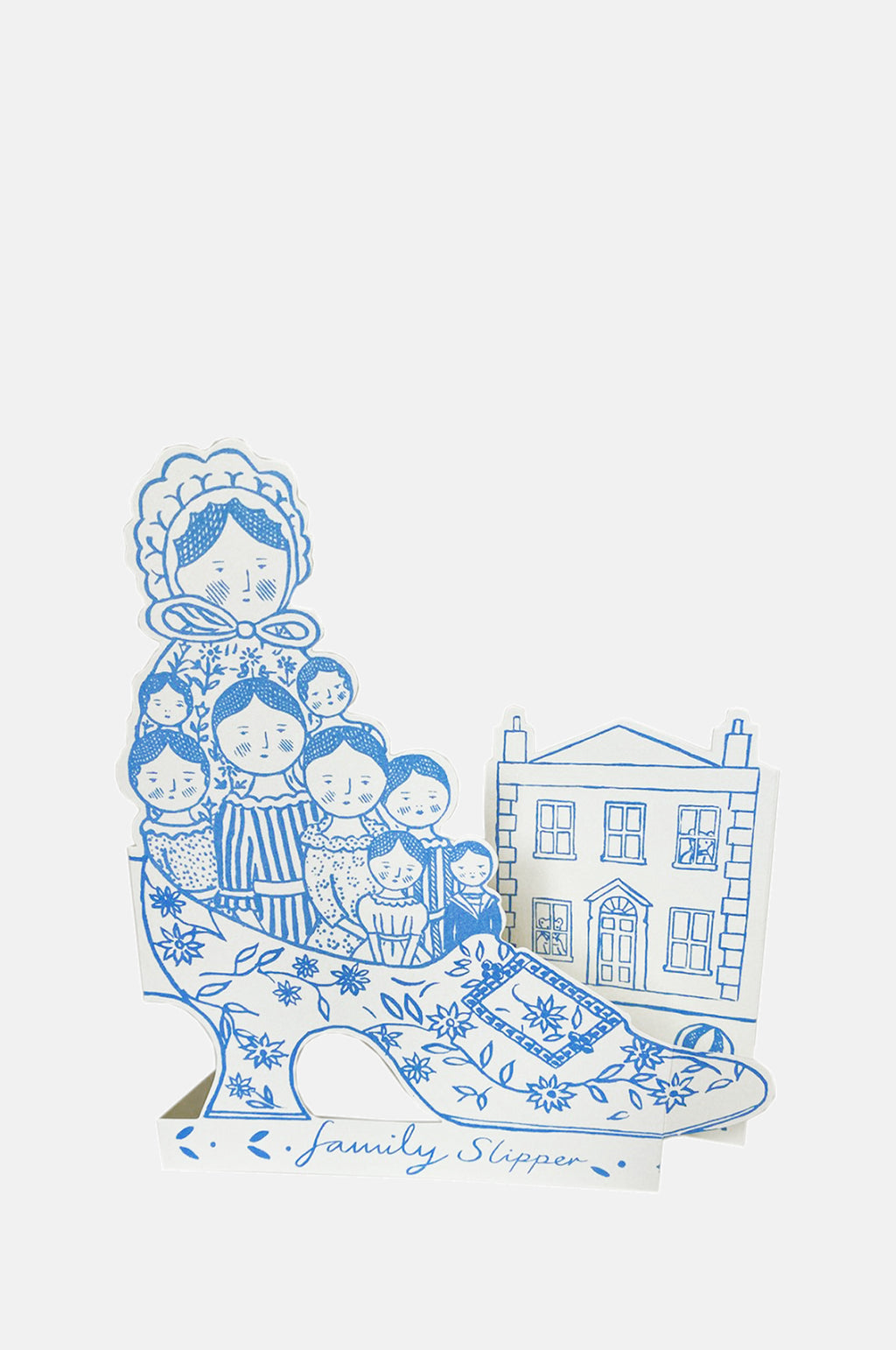 Family Slipper Stand Up Card