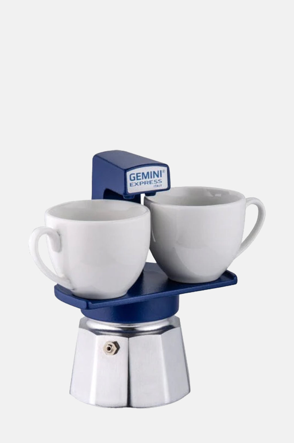 Aluminium Stovetop Moka Pot Blue